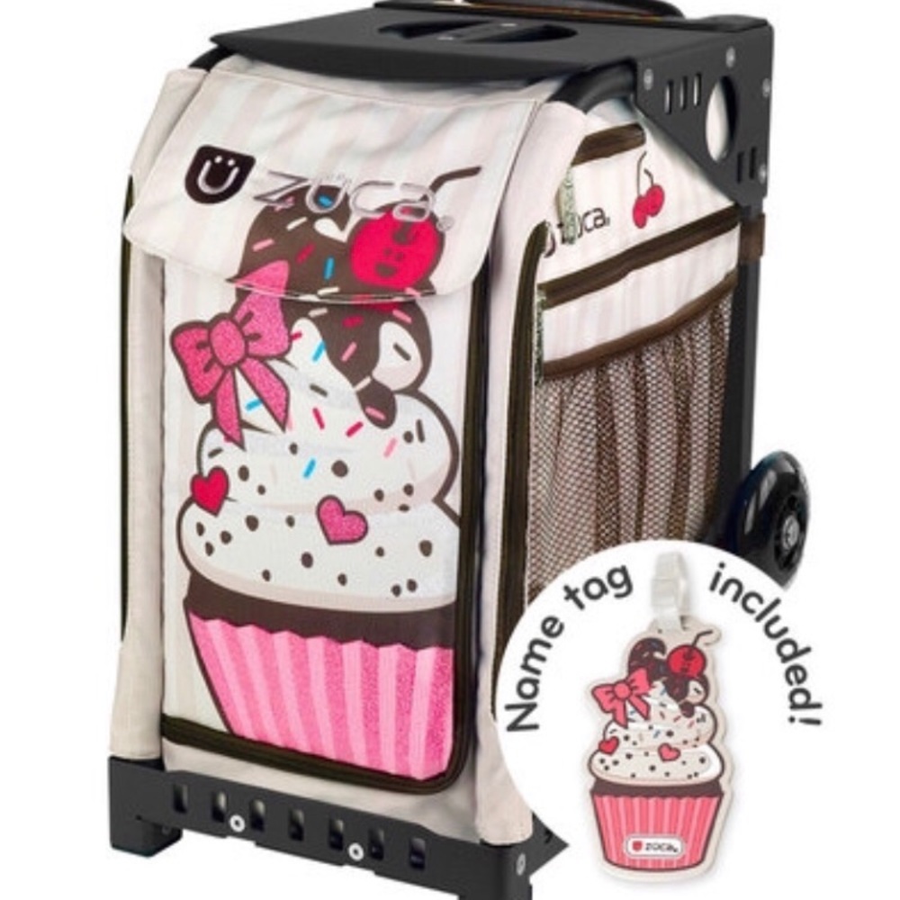 Zuca Sprinklez Cupcake Skating rolling bag